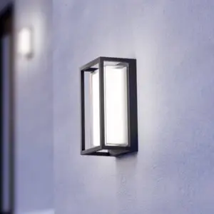 EGLO LED-Sensoraußenwandlampe GENOVESE schwarz 24cm IP65 CCT günstig