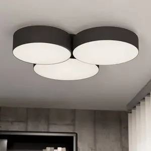 EGLO connect Smart-LED-Deckenleuchte Barbano-Z, schwarz günstig