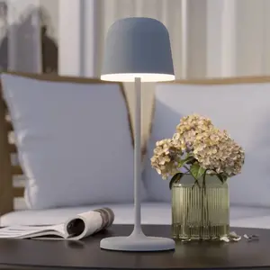 LED-Tischleuchte Mannera mit Akku, grau