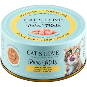 Cat´s Love Pure Filets Katzenfutter Nassfutter Huhn 100g