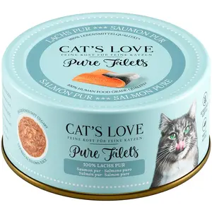 Cat´s Love Pure Filets Katzenfutter Nassfutter Lachs 100g