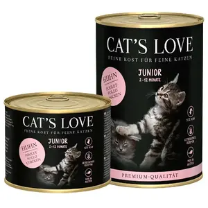 Cat´s Love Nassfutter Für Katzenbabys Mit Huhn 200g