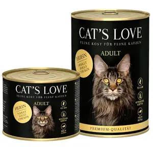 Cat´s Love Nassfutter Für Ausgewachsene Katzen Mit Hühnchen 200g