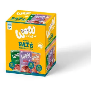 Wow Cat Katzenpastete Multipack 6x125g