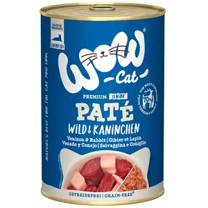 Wow Cat Nassfutter Für ältere Katzen Mit Hirsch Und Kaninchen 400g