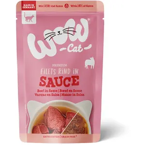Wow Cat Nassfutter Für Katzen Mit Rindfleisch In Soße 85g