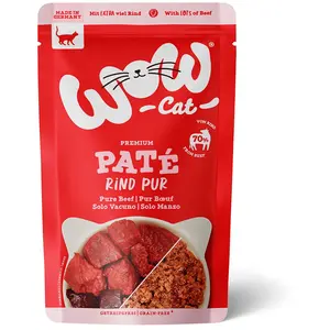 Wow Cat Nassfutter Für Katzen Aus Reinem Rindfleisch 125g