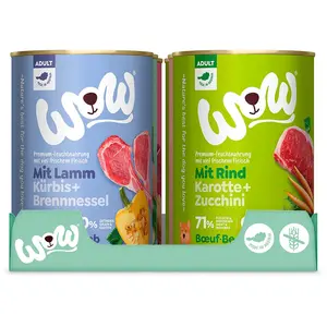 Wow Dog Nassfutter Für Ausgewachsene Hunde Multipack 6x400g