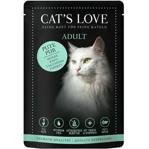 Cat´s Love Nassfutter Mit Pute Für Ausgewachsene Katzen 85g
