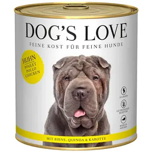 Dog´s Love Nassfutter Mit Hühnchen Für ältere Hunde 800g