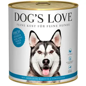 Dog´s Love Nassfutter Für Ausgewachsene Hunde Mit Fisch 800g