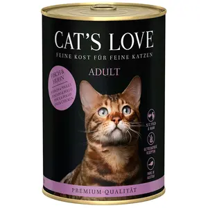 Cat´s Love Nassfutter Für Ausgewachsene Katzen Fisch & Huhn 400g