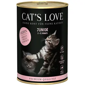 Cat´s Love Nassfutter Für Katzenbabys Hühnchen 400g