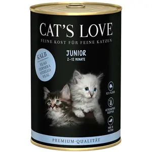Cat´s Love Nassfutter Für Katzenbabys Mit Kalb Und Huhn 400g