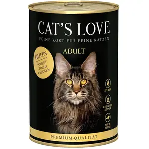 Cat´s Love Nasses Katzenfutter Mit Hühnchen Für Erwachsene Katzen 400g