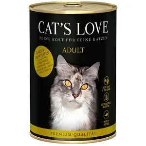Cat´s Love Nassfutter Für Ausgewachsene Katzen Kalb & Pute 400g