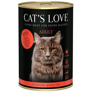 Cat´s Love Nassfutter Für Ausgewachsene Katzen Rindfleisch 400g