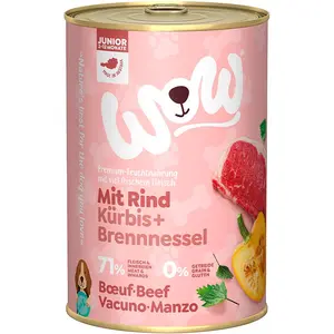 Wow Dog Nassfutter Für Welpen Mit Rindfleisch 400g