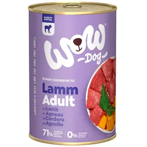Wow Dog Nassfutter Für Ausgewachsene Hunde Lamm 400g