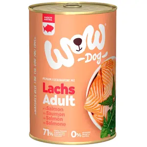 Wow Dog Nassfutter Für Erwachsene Hunde Mit Lachs 400g
