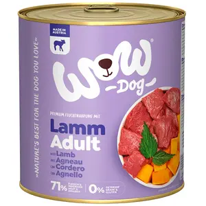 Wow Dog Nassfutter Für Ausgewachsene Hunde Lamm 800g