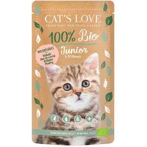 Cat´s Love Nassfutter Für Katzenwelpen Mit Geflügel 100g