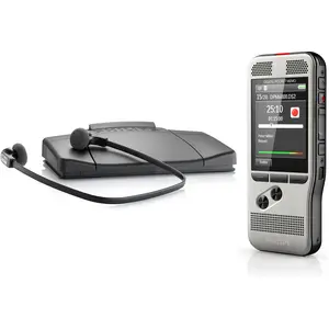Philips Starter Set DPM6700 (4 GB), Diktiergerät, Silber