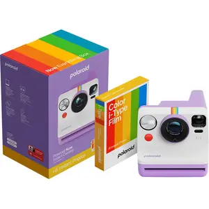 Polaroid Now Gen 3 Sofortbildkamera Lila Bundle Mit Farbfilm Für 8 Fot...