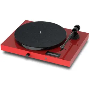 Pro-Ject Jukebox E1 OM5e Platenspeler Ingebouwde Versterker 2x25w - Rood (Halbautomatisch), Plattenspieler, Rot