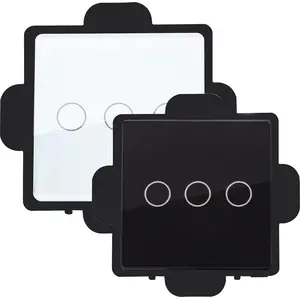 LEDKIA Schalter Touch Dreifach Modern Schwarz günstig