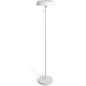 LED Stehlampe Solar Außen 2.6W Metall Aldana Weiß