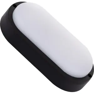 TECHBREY LED-Deckenleuchte 25W Oval für Aussen 96x198 mm IP65 Schwarz ...
