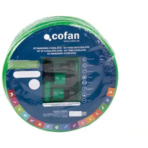 Cofan Kit Flexolátex 19mm (3/4) 15 M Gartenschlauch-set