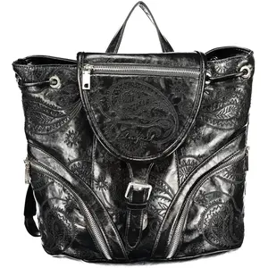 Eleganter Damen Rucksack Schwarz: Praktisch & Stylisch mit Stickerei