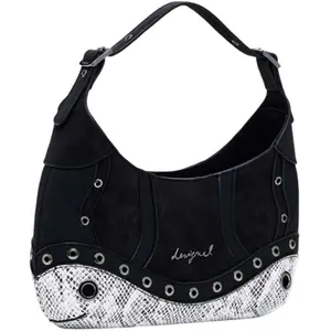 Desigual, Damen, Handtasche, Haiti Snake Patch Hand Bag, Schwarz günstig