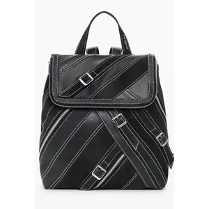 Desigual Damen Rucksack aus Polyurethan in Schwarz 25WAKP25_NE2000