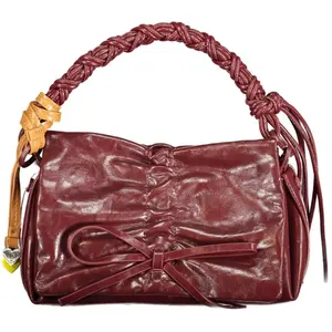 Desigual kleine Tasche bordeaux glänzend Schleife Charms günstig
