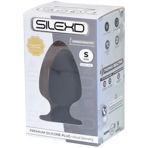 SilexD Plug Premium Silikon Schwarz Small Model 1 (9 x 5,2 cm) 1 ct
