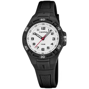 Calypso Junior | Kinderuhr analog Quarz Silikonband schwarz | K5832/4 günstig
