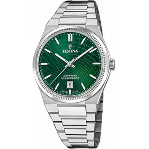 Festina Armbanduhr Date Rivé Swiss Made Green günstig
