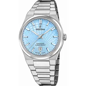 Festina Armbanduhr Date Rive Swiss Made Blue günstig