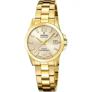 Festina Armbanduhr Acero Clasico Swiss Made Gold günstig