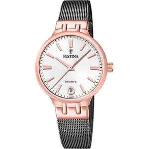 Nur Zeit Festina Metallgrau Kollektion Mademoiselle - frau günstig
