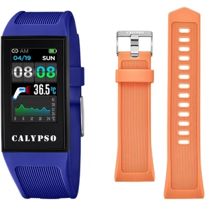 Calypso K8501/2 Smartime Uhr Damenuhr Kautschuk Alarm blau günstig