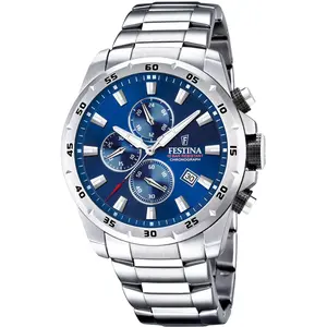 Festina Timeless Chronograph Armbanduhr Edelstahl Datum 10Bar F20463/2 günstig