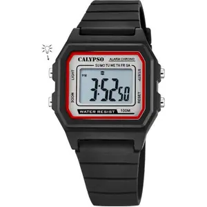 Calypso Digital Crush Armbanduhr Silikonband schwarz Datum K5805/4 günstig