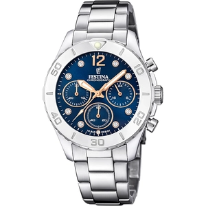 Festina Damenuhr Analog aus Edelstahl 316l Silberfarben günstig