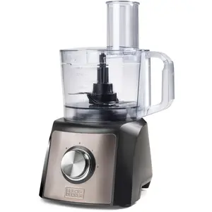 Black & Decker BXFPA1200E, 1,5 l, Schwarz, Edelstahl, Drehregler, Edel...