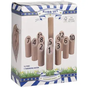 Wellhome Kubb Set Brettspiel