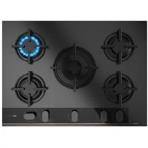 Teka GBC 75 Infinity G1, Schwarz, Integriert, 70 cm, Gaskochfeld, Glas...